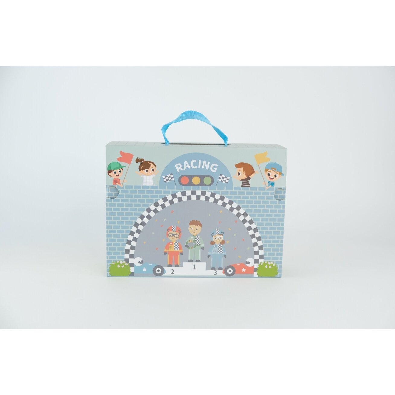 BusyKids Mobilus lenktynių žaidimų rinkinys „Racing“ 3