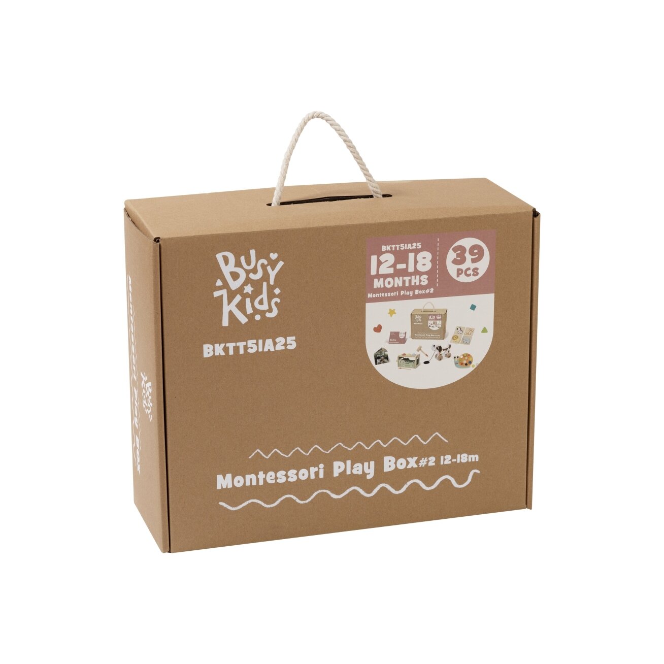 BusyKids Montessori žaislų rinkinys #2 vaikams 12–18 mėn. - 39 vnt. 8