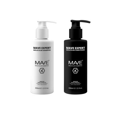 MAVE MOLECULAR Šampūnas 650ml + Kondicionierius 650ml MAVE MOLECULAR Šampūnas 650ml + Kondicionierius 650ml