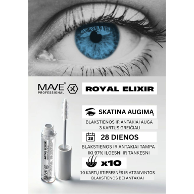 MAVE PROFESSIONAL ROYAL ELIXIR Blakstienų ir antakių serumas MAVE PROFESSIONAL ROYAL ELIXIR Blakstienų ir antakių serumas