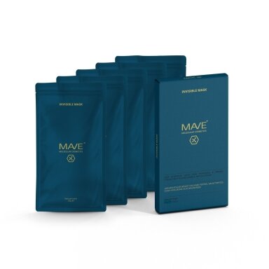 MAVE INVISIBLE MASK Veido kaukės 5 vnt. MAVE INVISIBLE MASK Veido kaukės 5 vnt.